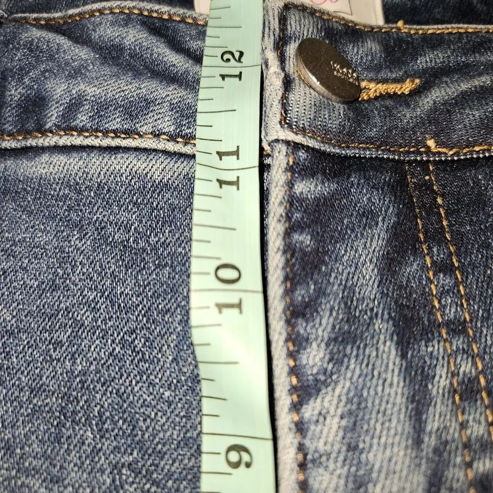 MoCo Boutique Blue Jean 18W Tummy Control Slimming Can't Cuff This Mom Blue - Picture 5 of 9